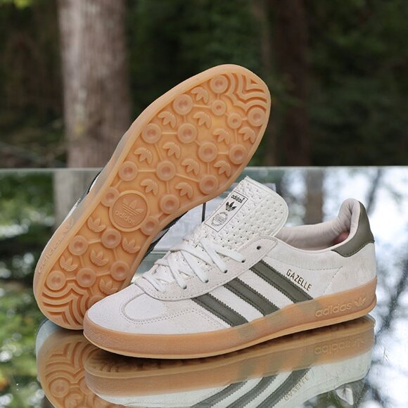 Adidas Gazelle Indoor White Olive Strata - Picture 4 of 15